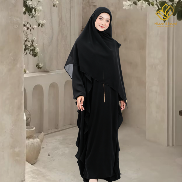 Rhania Drapery Abaya - Image 2