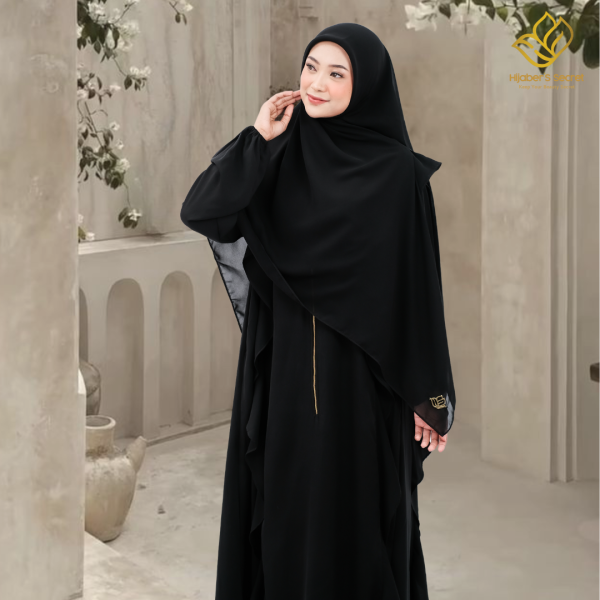 Rhania Drapery Abaya - Image 4